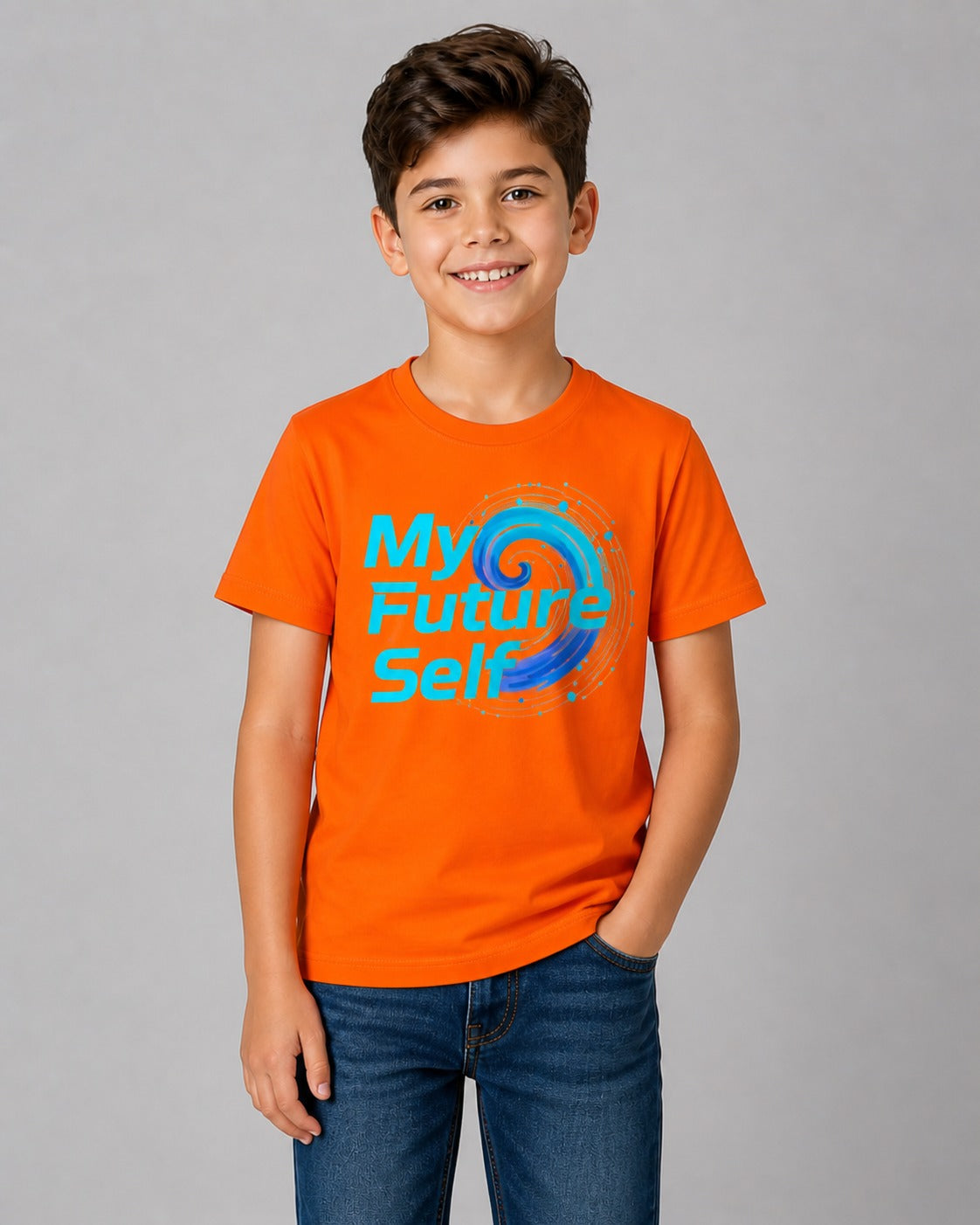 Kids Regular Fit 180 GSM 100% Cotton T-Shirt