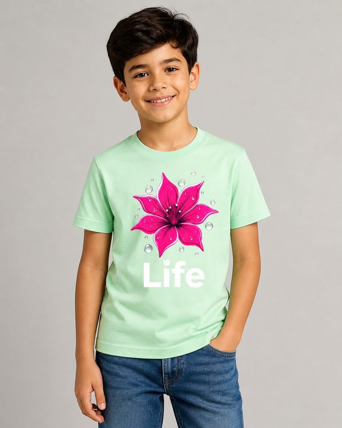 Kids Regular Fit 180 GSM 100% Cotton T-Shirt