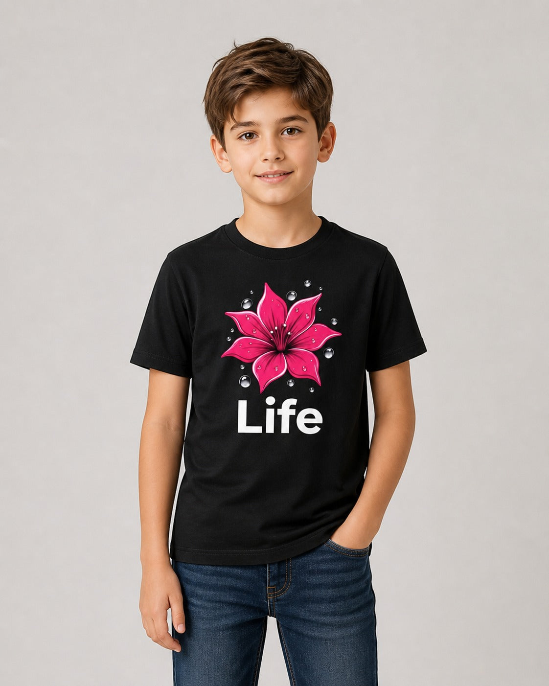 Kids Regular Fit 180 GSM 100% Cotton T-Shirt