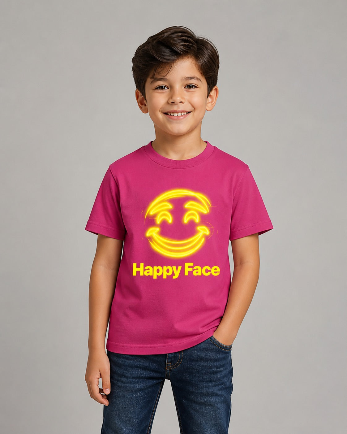Kids Regular Fit 180 GSM 100% Cotton T-Shirt