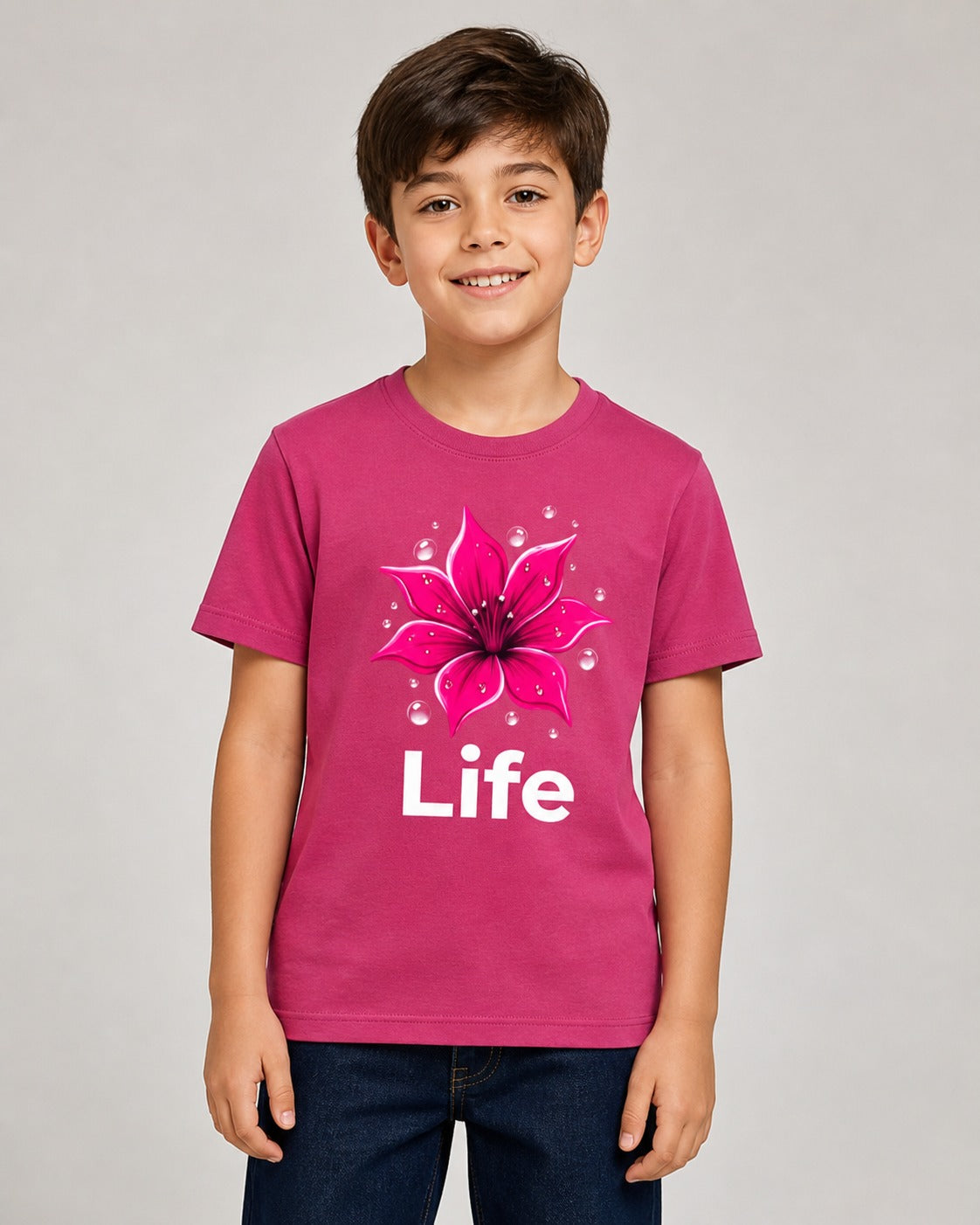 Kids Regular Fit 180 GSM 100% Cotton T-Shirt