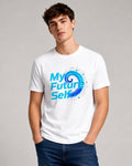 My Future Self Printed Regular Fit 180 GSM 100% Cotton T-Shirt for Men