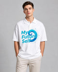 My Future Self Polo T-Shirt 220 GSM Matty 100% Cotton Regular Fit for Men