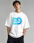 My Future Self Printed Oversized 240 GSM French Terry 100% Cotton T-Shirt for Men